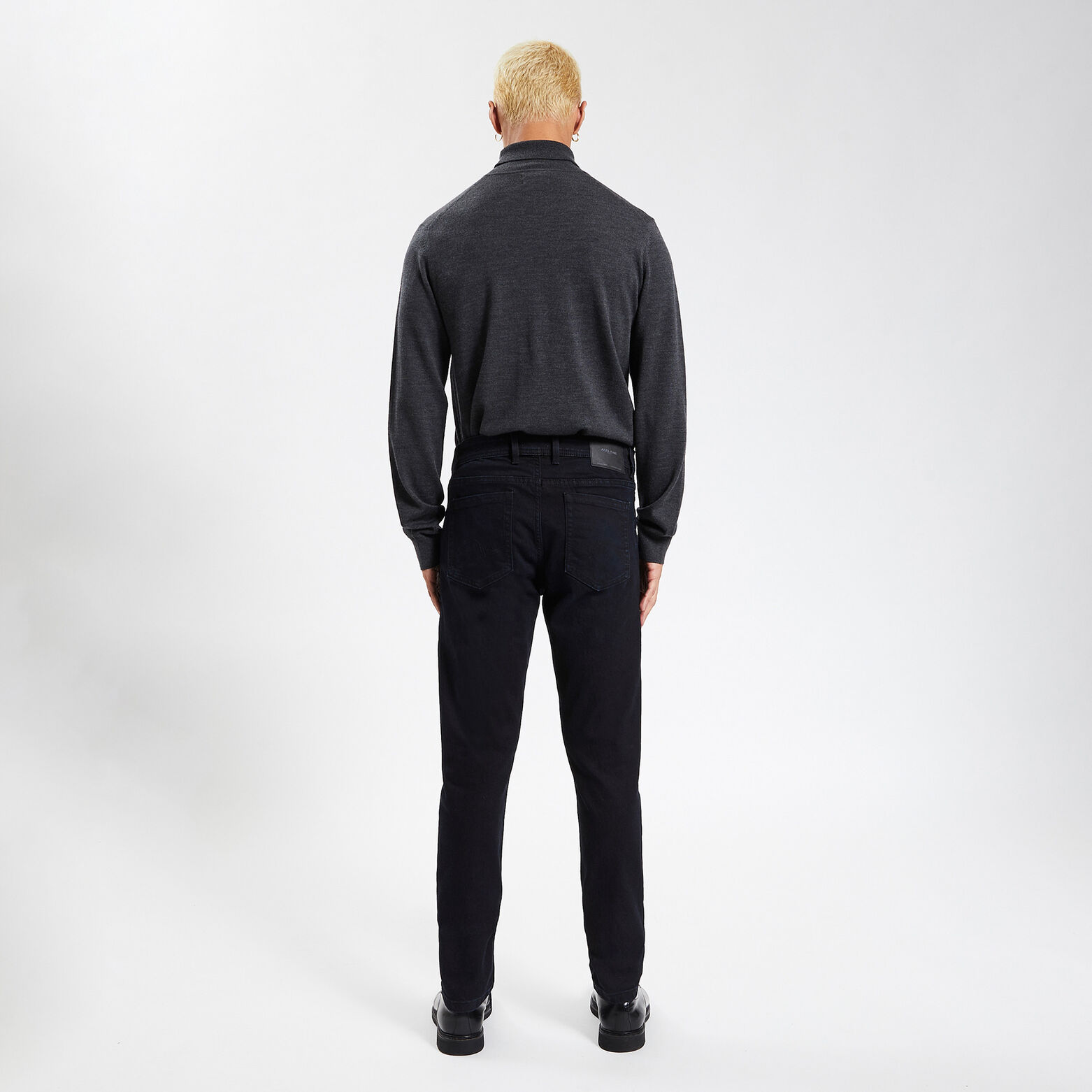Jean slim en coton et polyester recyclés Bleu