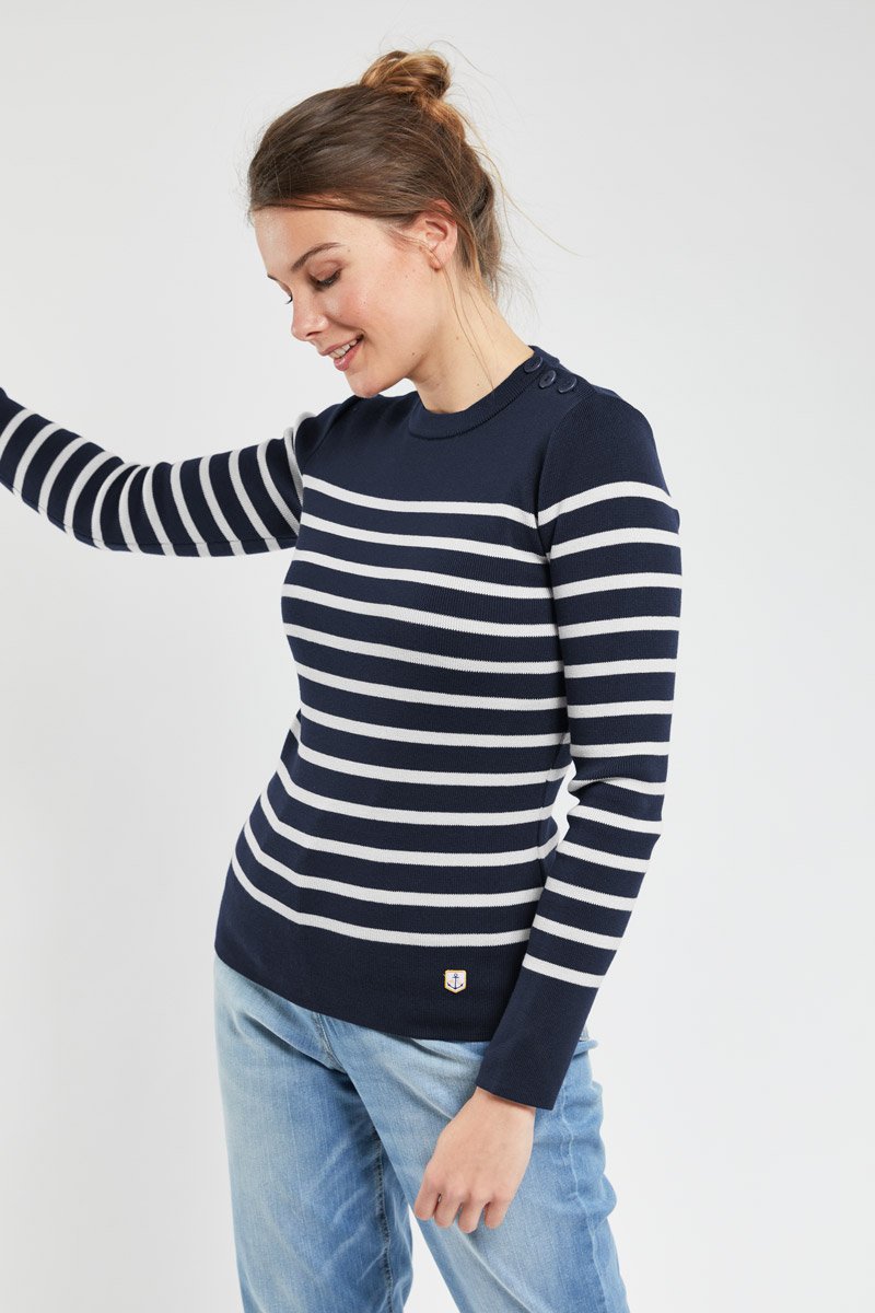 Pull marin rayé 