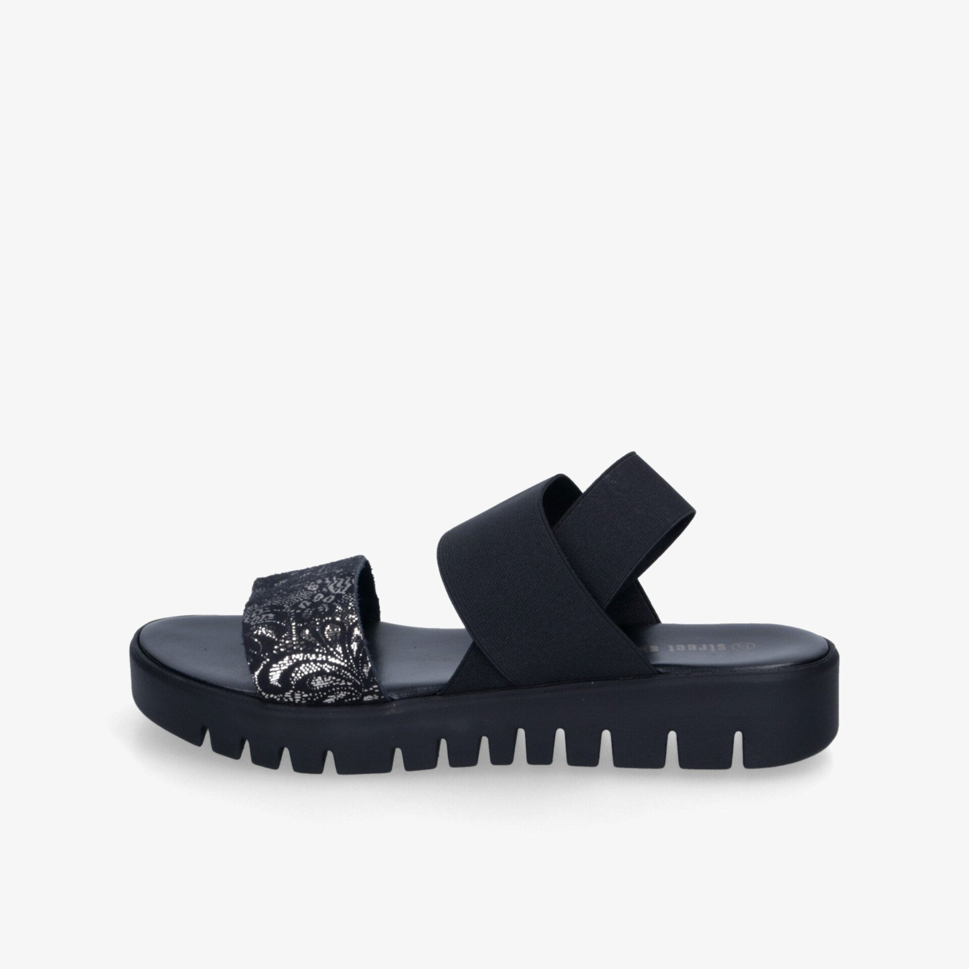 street shoes Damen Plateausandalen schwarz