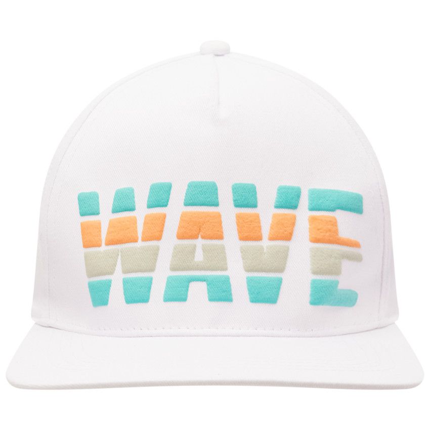 Casquette snapback print en relief pour garçon - Blanc