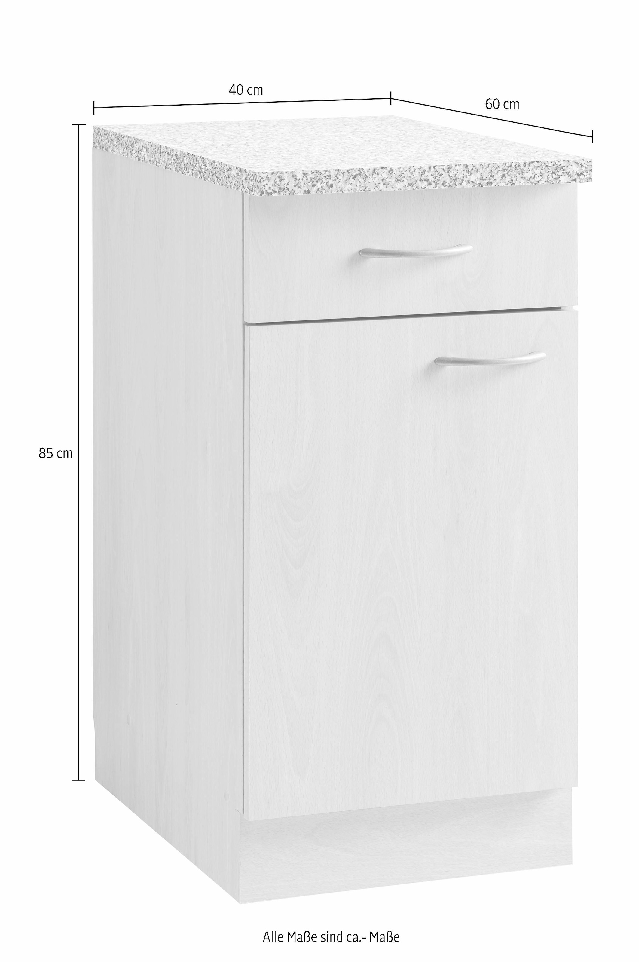 wiho Küchen Unterschrank »Kiel« 40 cm breit, in Tiefe 60 cm