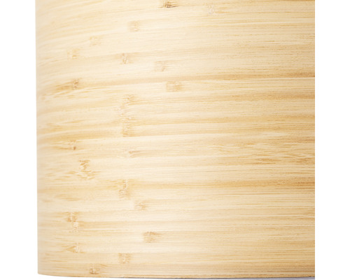 Hanglamp, 1-lichts, HxØ 120x35 cm, zwart/bruin/naturel