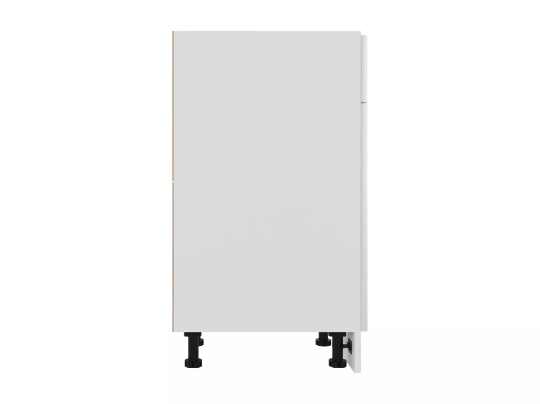 Armoire de plancher à tiroir Blanc brillant Bois d'ingénierie