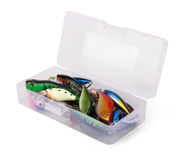 Boîte Leurre Dur Brochet Fish4all   Bas de ligne & Pinces (23 pièces)
