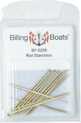 Billing Boats Fittings - Gelænderstøtte - 55 MM - 12 Stk