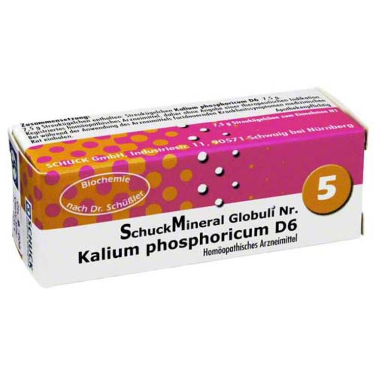 Schuckmineral Globuli 5 Kalium phosphoricum D6, 7.5 g