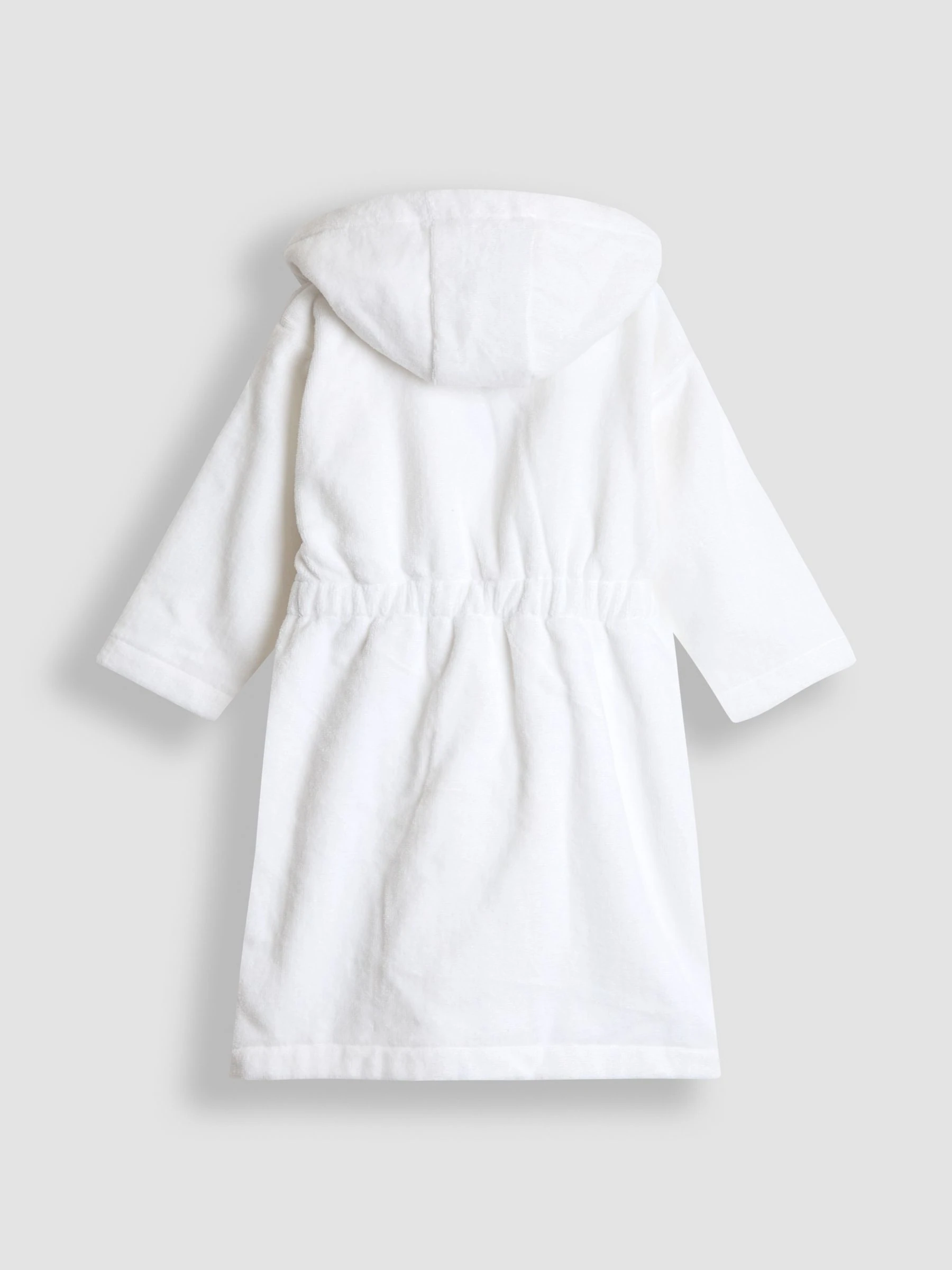 Wit - JoJo Maman Bébé Towelling Bath Robe