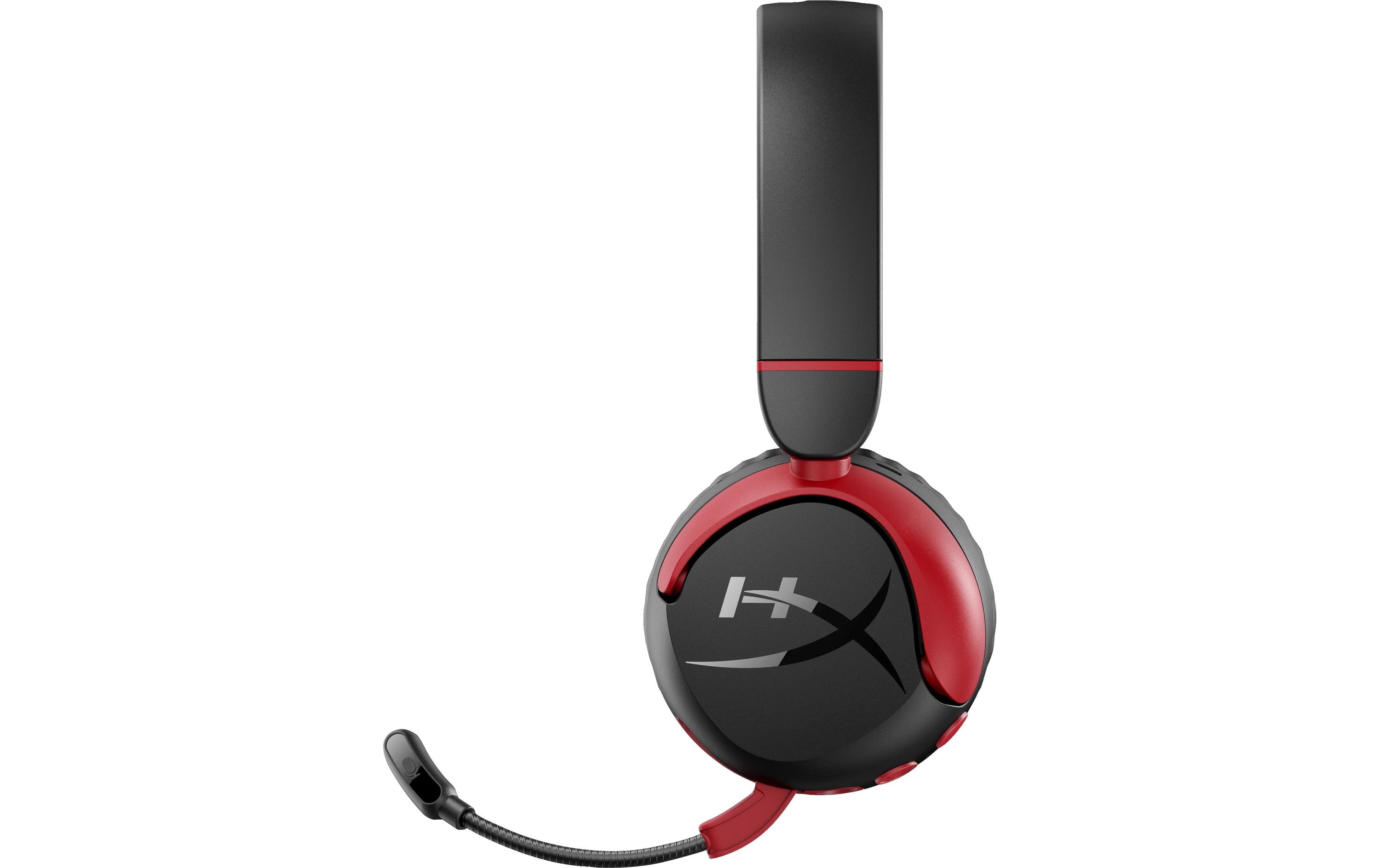 Headset Cloud Mini Wireless Rot/SchwarzKomfortables Gaming-Headset für PC und Spielkonsolen