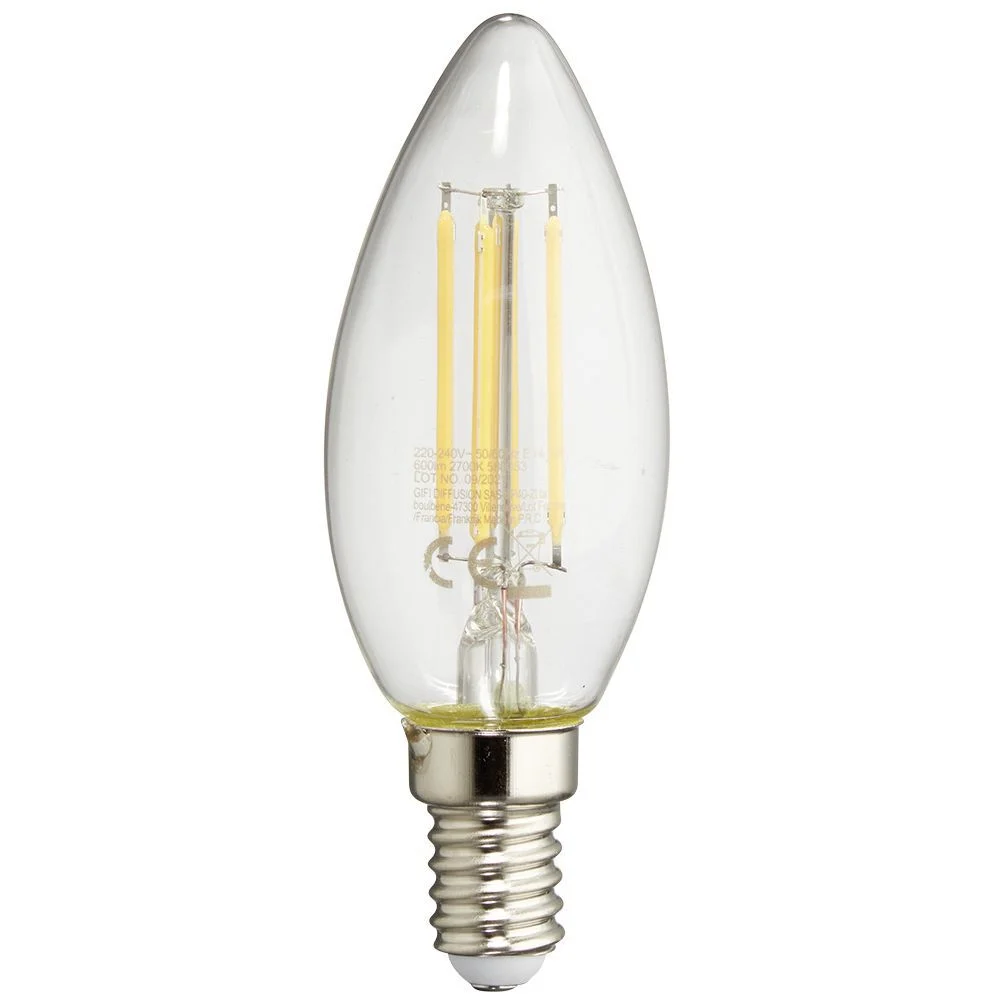 Ampoule LED à filament C35 E14 blanc