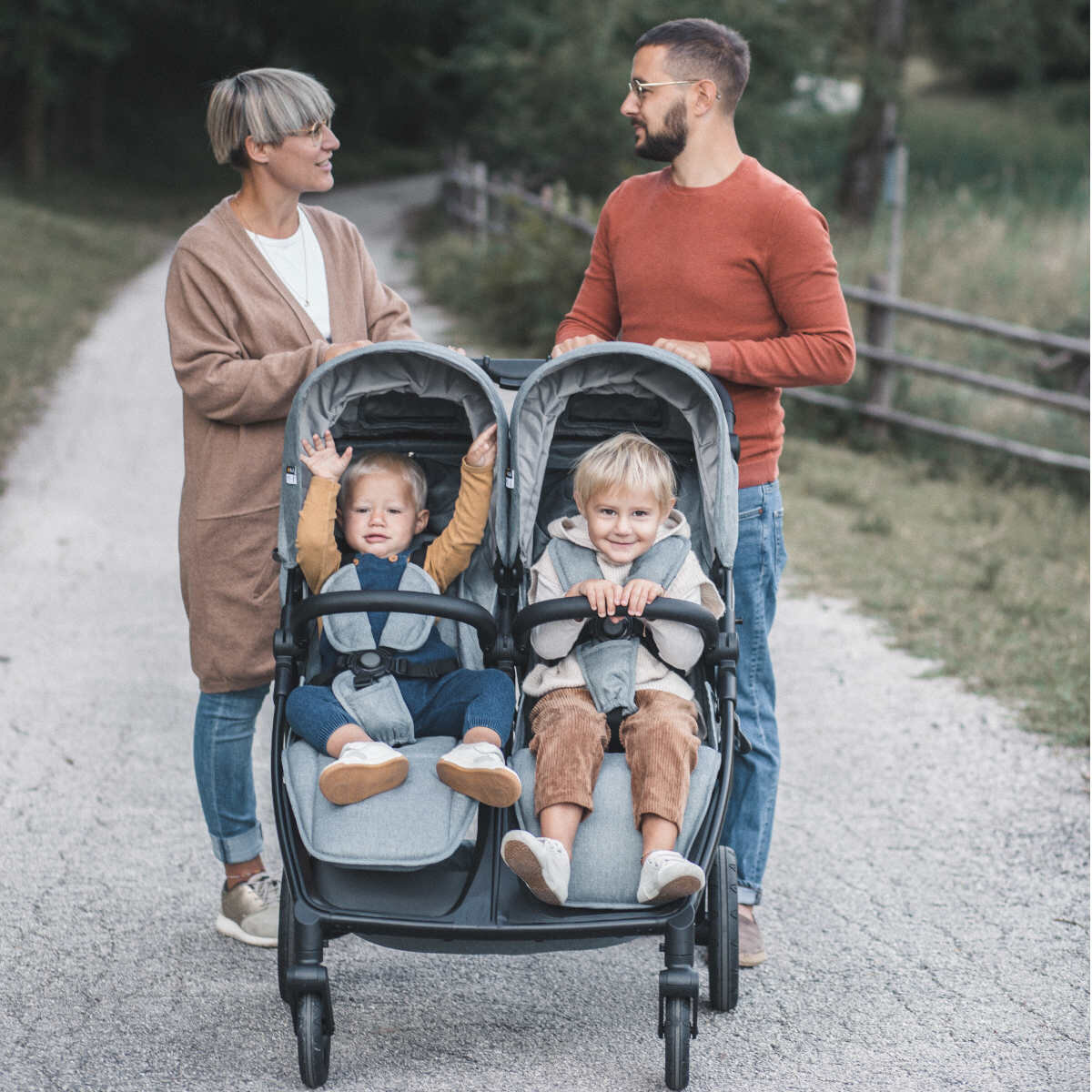 MAST Mast M.Twin x Zwillingswagen mit High Performance Reifen