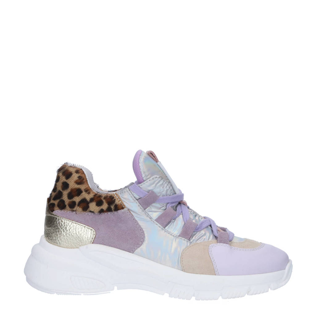 Clic! leren sneakers lila