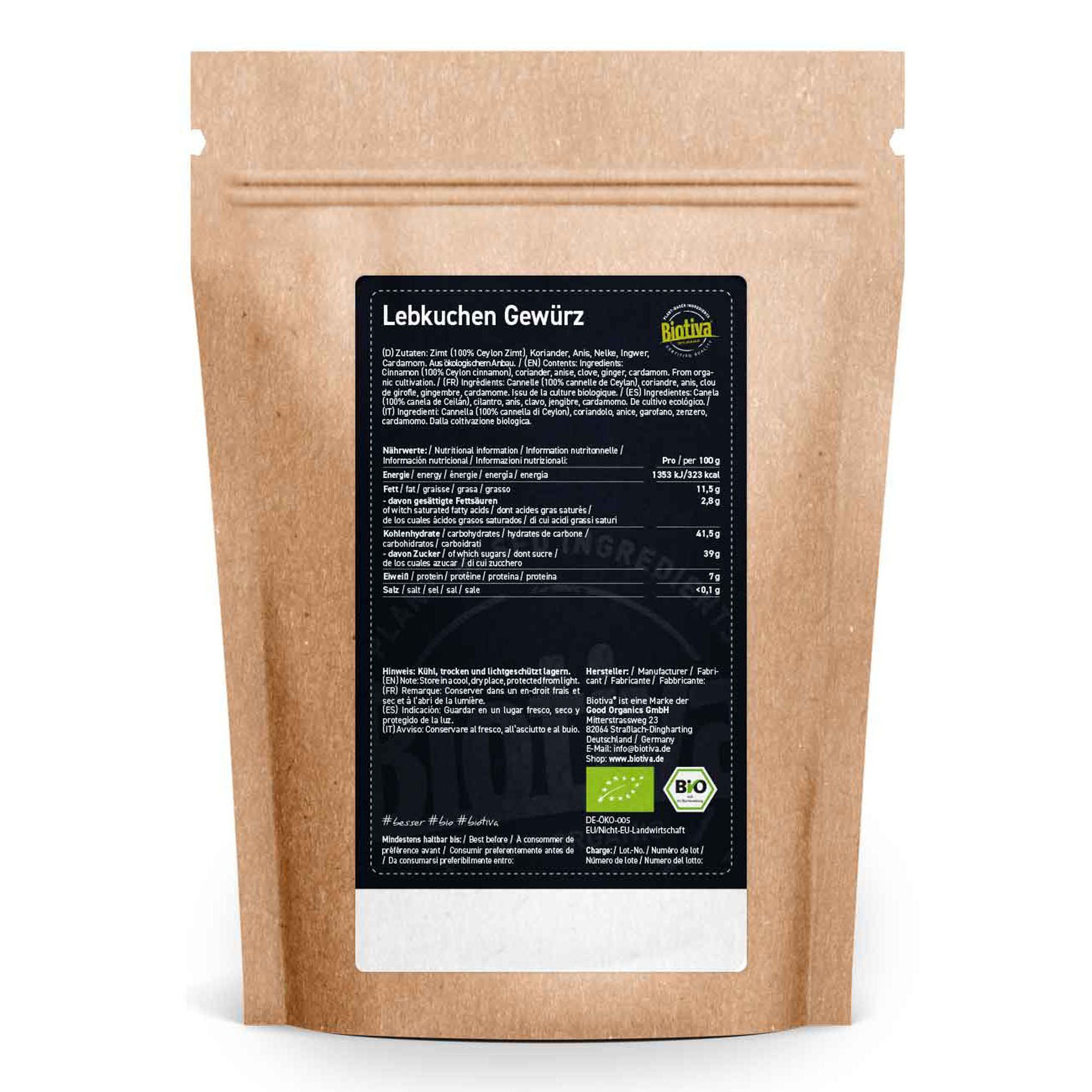 Biotiva Lebkuchengewürz Bio