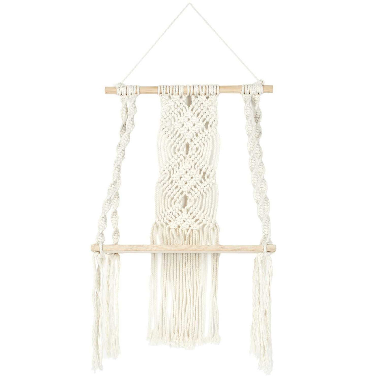 Home Deco Factory Etagère déco Boho beige/marron - 30x50x15 cm