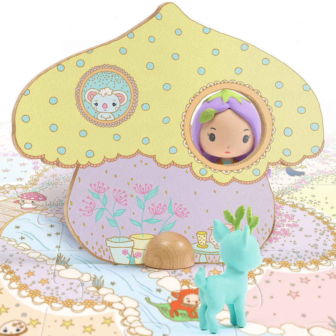 djeco tinyly vloerpuzzel puzzl'up lily - 33-delig