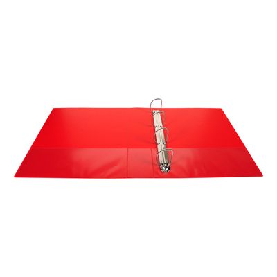 Exacompta Kreacover - Classeur à anneaux personnalisable - Dos 70 mm - A4 Maxi - rouge - 3 pochettes extérieures