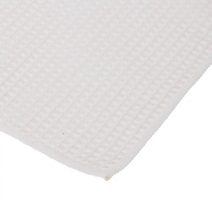 Lot 2 chiffons de cuisine microfibre 36 x 38 cm blanc