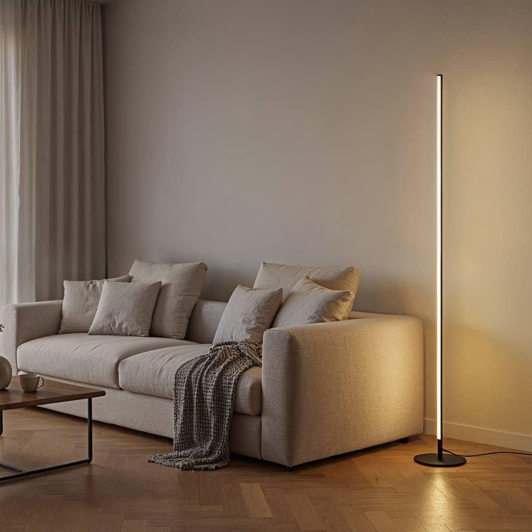 Neona LED Stehlampe SELENE Schwarz Dimmbar per Fernbedienung