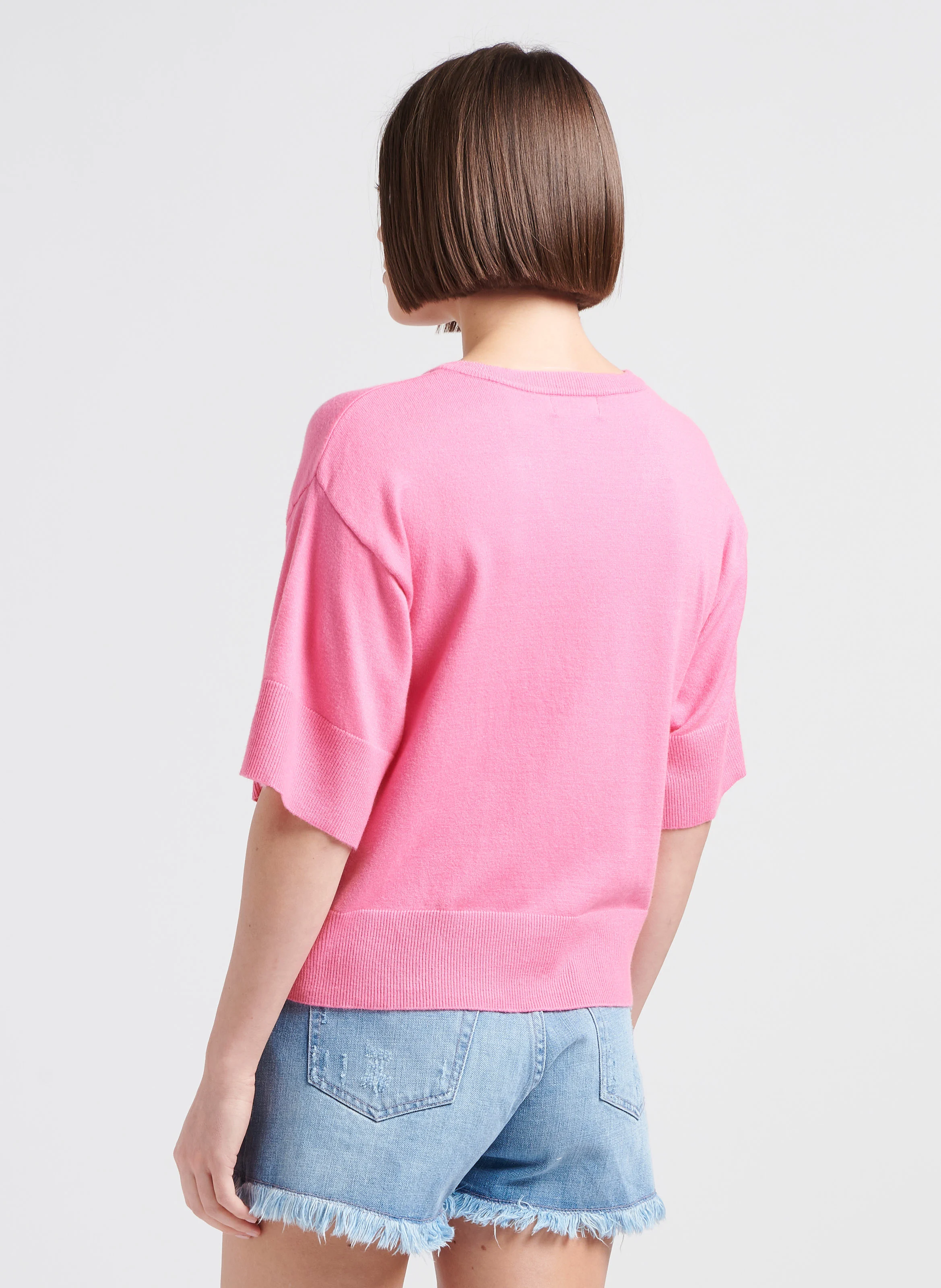 ESLINA - Pull col V| Rose