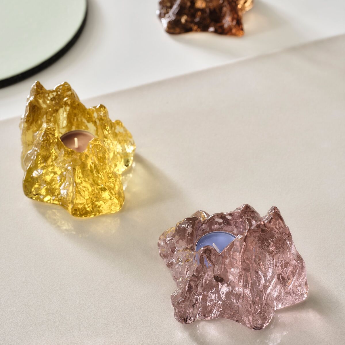 The Rock lyslykt 9 cm, rosa