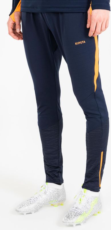 Trainingsbroek voetbal clr donkerblauw/oranje