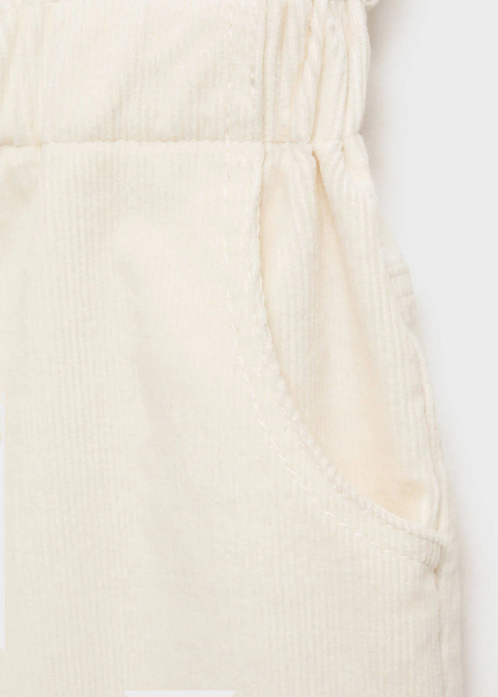 Mango Kids corduroy broek lichtbeige