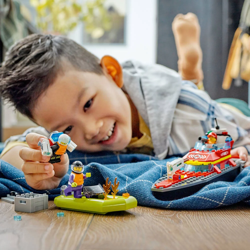 LEGO®CITY 60373 - LE BATEAU DE SAUVETAGE DES POMPIERS