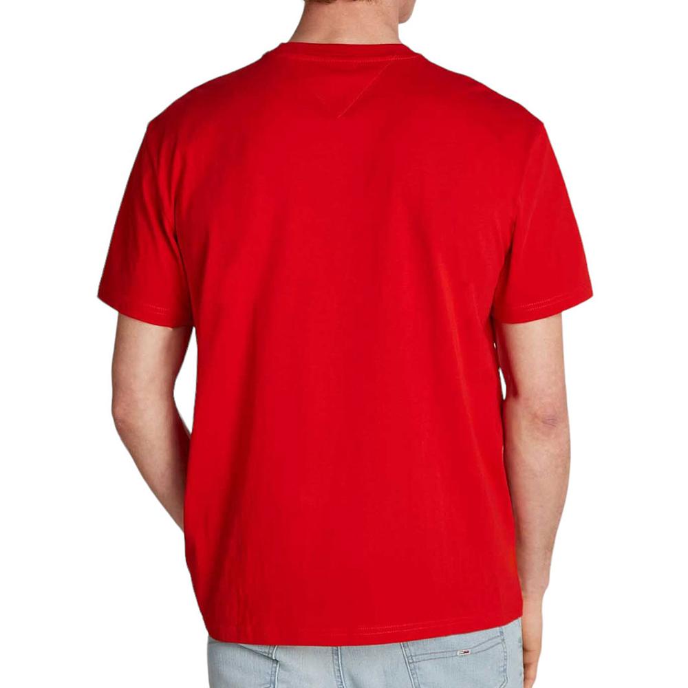 Tommy Hilfiger T-shirt Rouge Homme Tommy Hilfiger Linear