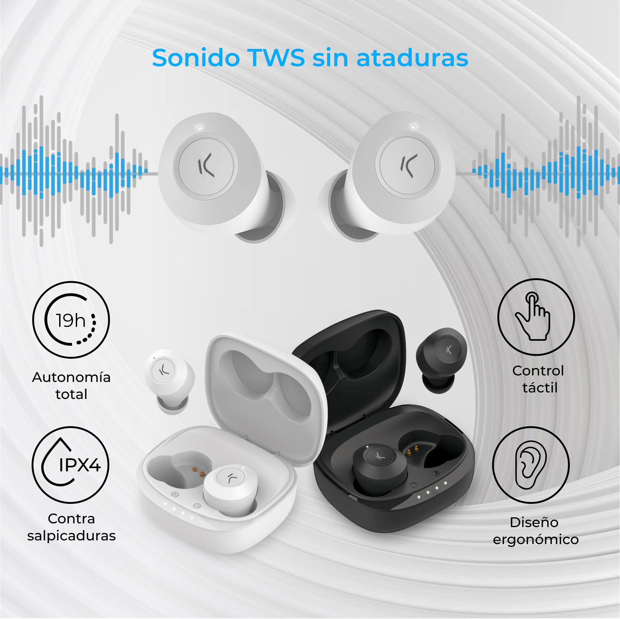 Auriculares Inalámbricos Ksix Oblivion