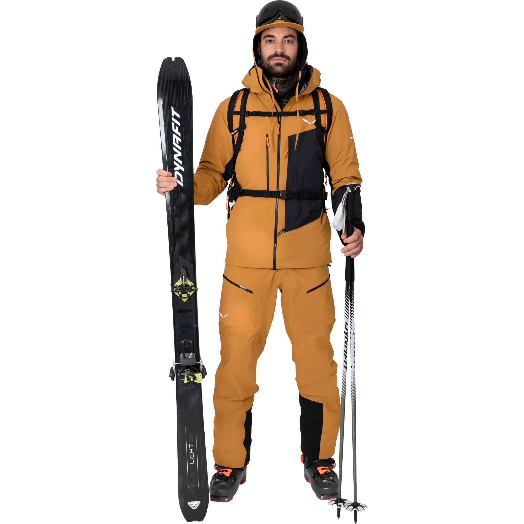 SALEWA Sella 3L PTX Hardshelljacke Herren golden brown