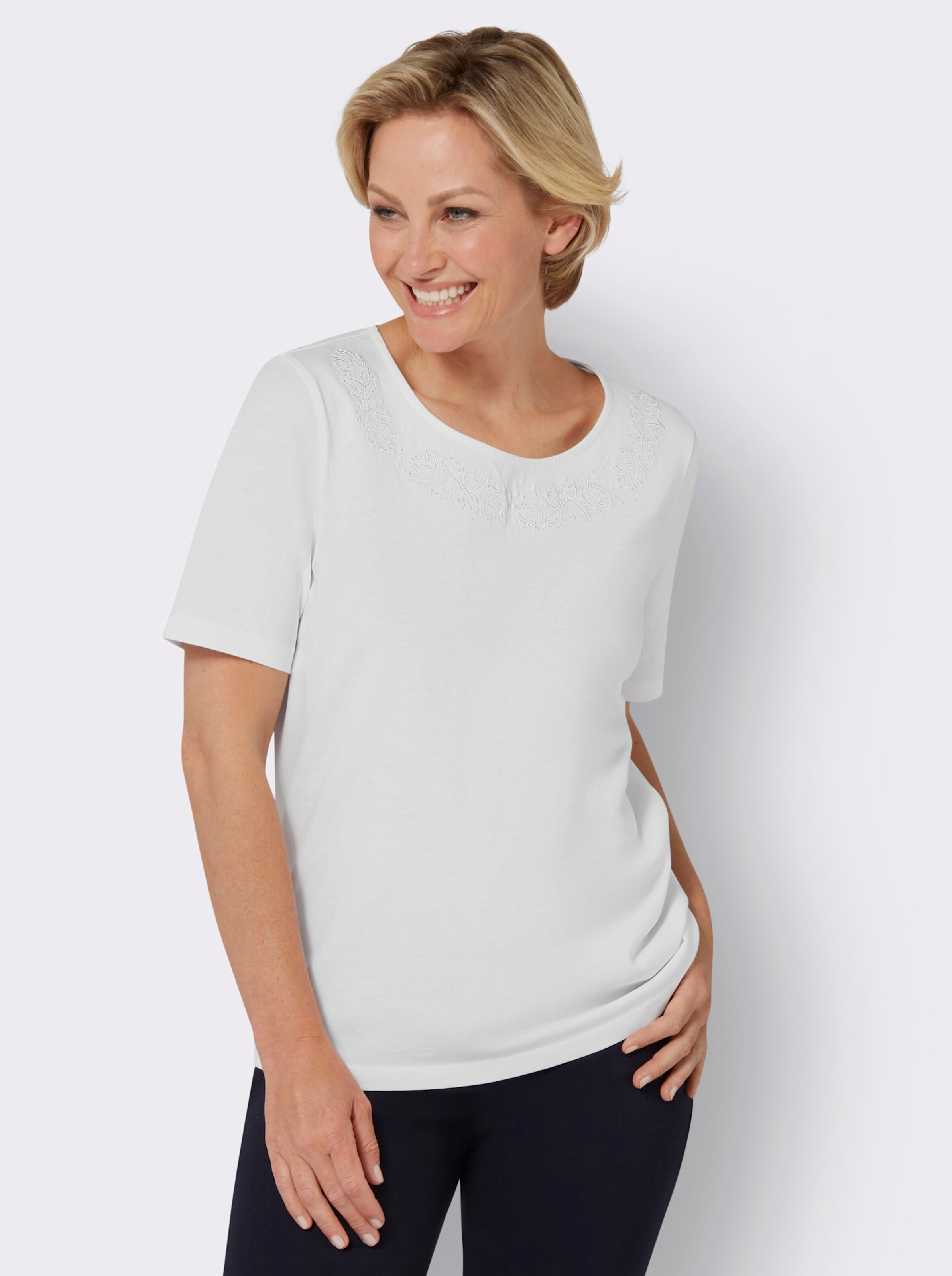 Rundhals-Shirt