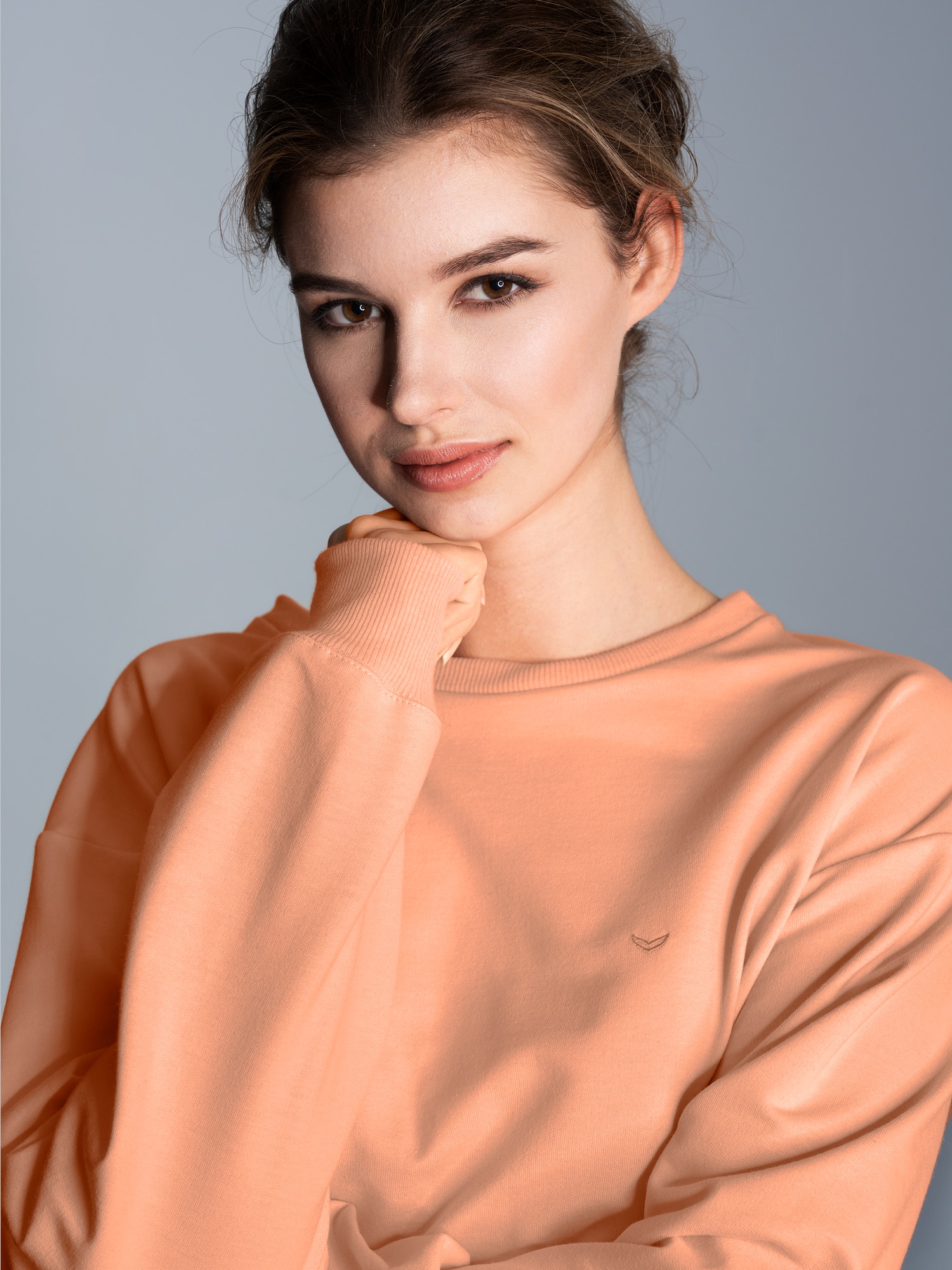 Dünnes Sweatshirt Apricot