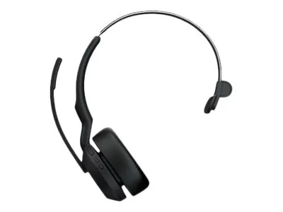 Jabra Evolve2 55 MS Mono - Headset - på øret - Bluetooth - trådløs - aktiv støjfjerning - USB-A via Bluetooth adapter - sort - Zoom Certified, Cisco Webex Certified, Tencent Meeting Certified, Alcatel-Lucent Certified, Avaya Certified, Unify Certifie