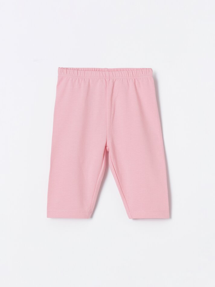 Conjunto com 2 calças capri combinando - Rosa Fluorescente