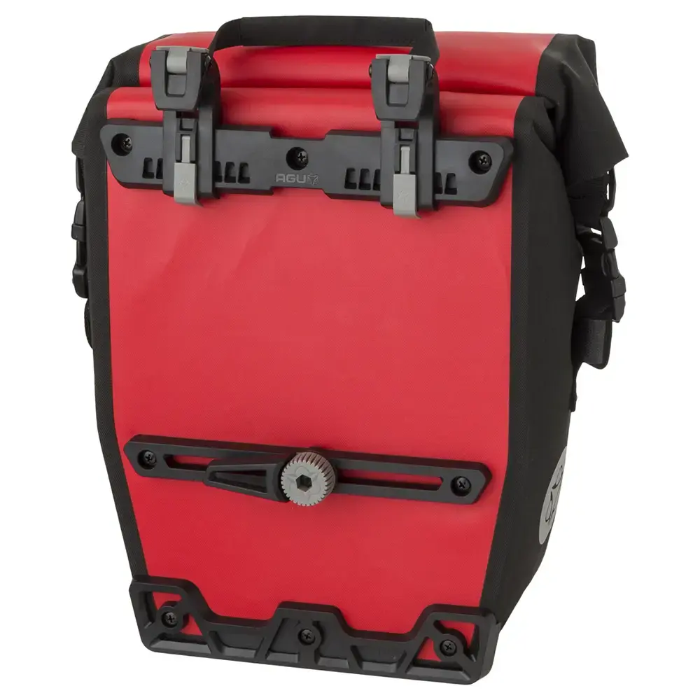 AGU Clean Single Shelter Click'nGo Medium 17L Fietstas Rood