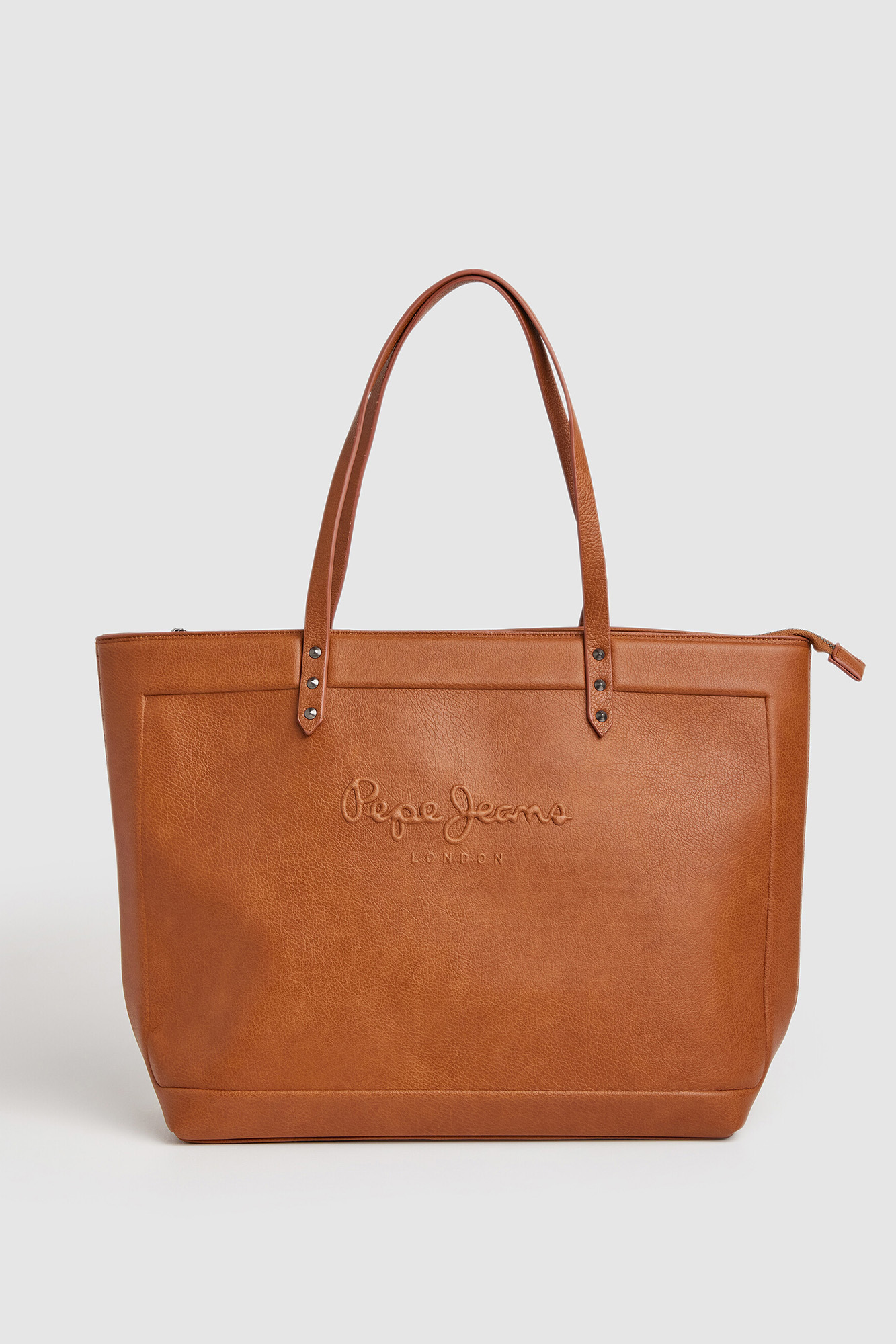 sacola de compras com logotipo em relevo