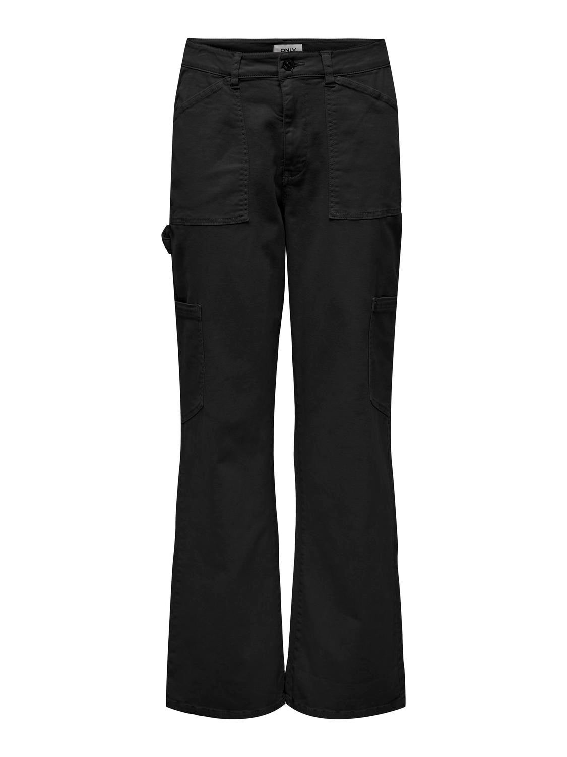 ONLVOX Hohe Taille Karotte Cargo-Hose Black