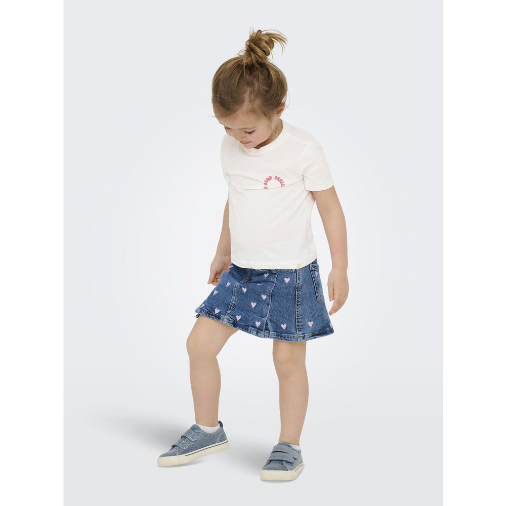 Køb Kids ONLY MINI Cloud Dancer Cute Kmgcandy Life S/S Reg Printed Tee Jrs