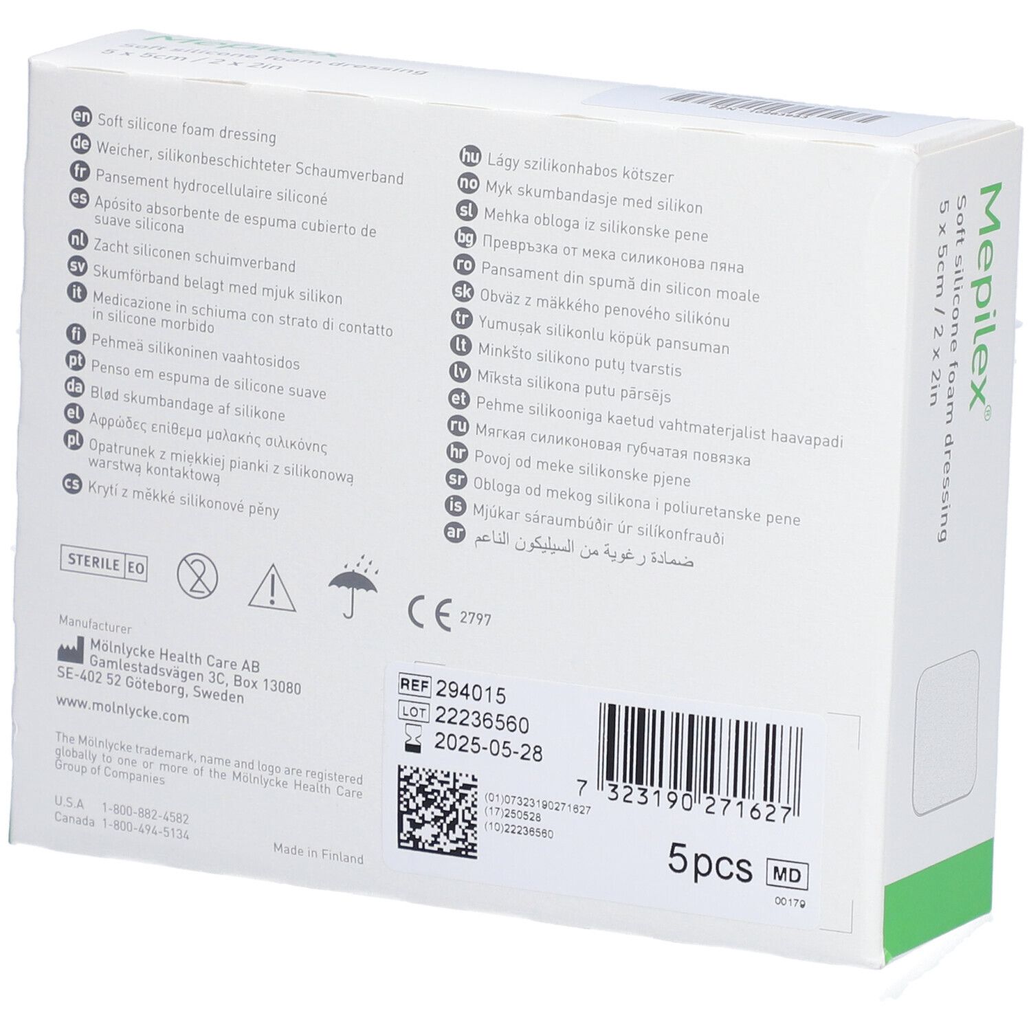 Mölnlycke® Mepilex® Schaumverband, steril 5 x 5 cm