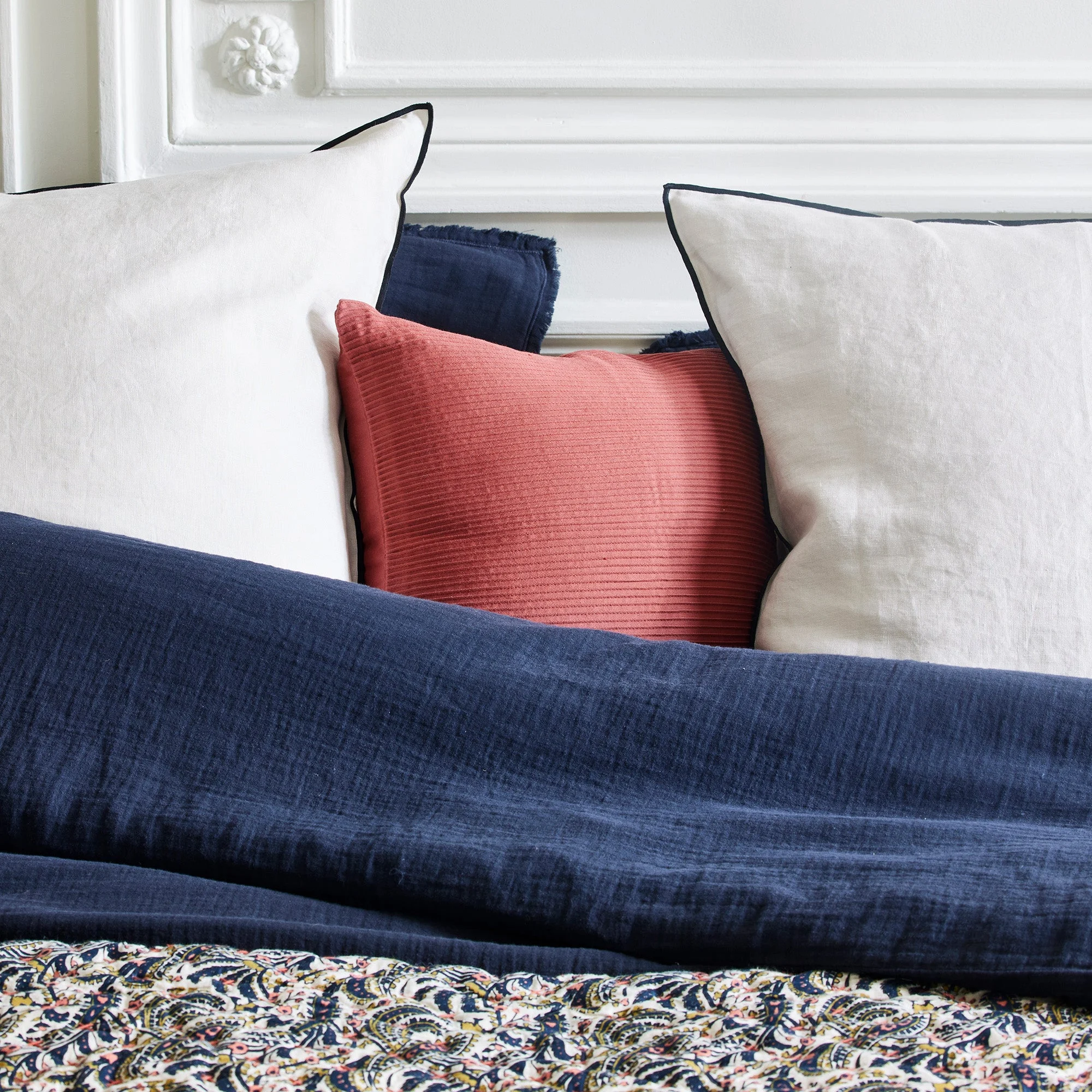 ONDINE - Housse de coussin | Rose