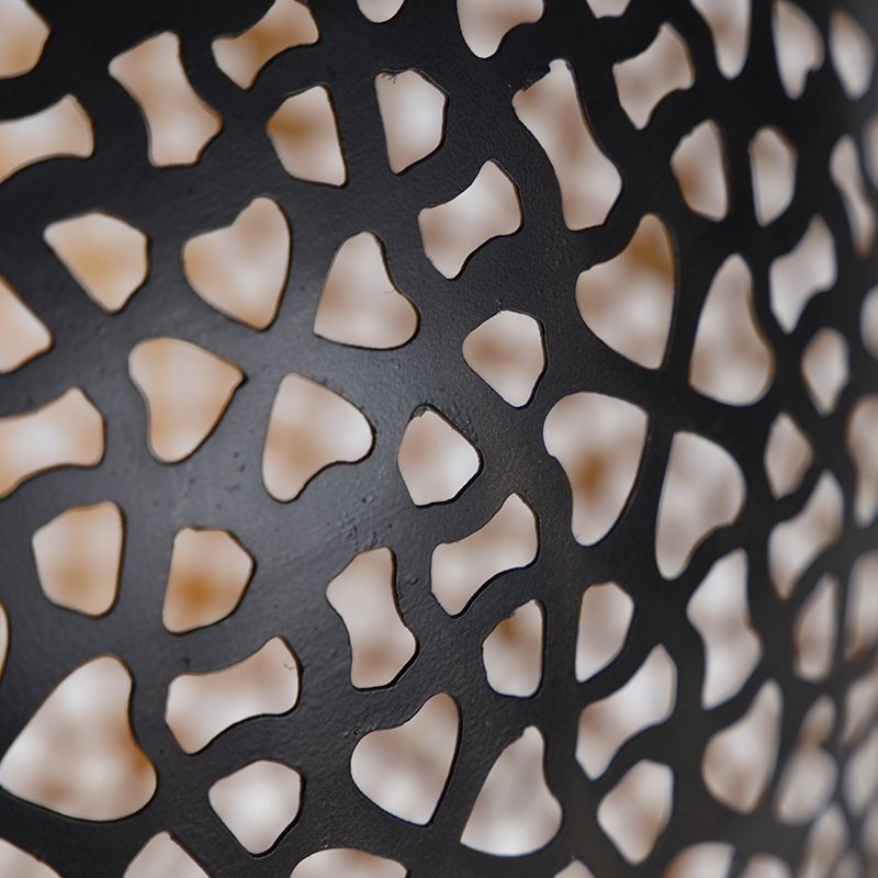 Oosterse hanglamp zwart met goud 45 cm - Radiante