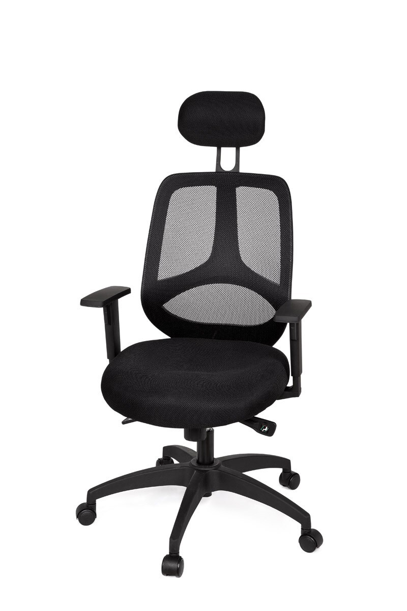 KADIMA DESIGN Ergonomischer Bürostuhl: Synchronmechanik, hochwertige Polsterung, höhenverstellbare Armlehnen, 120 kg Belastbarkeit.