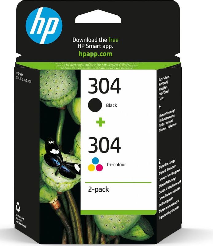HP 304 Inktcartridge / driekleuren en zwart 2 pack combo