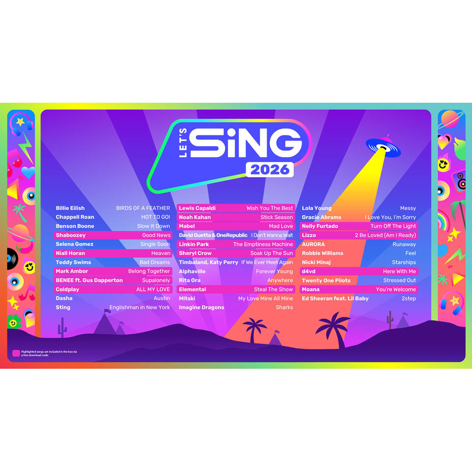Let's Sing 2026 + 2 microfoons Nintendo Switch