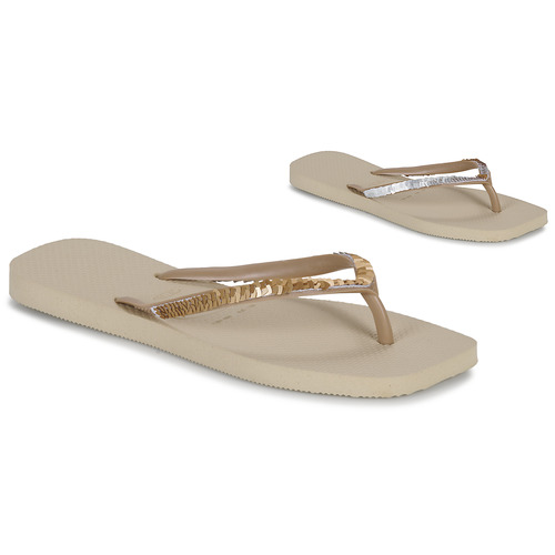 Havaianas - SLIM SQUARE MAGIC SEQUIN - Beige / Doré