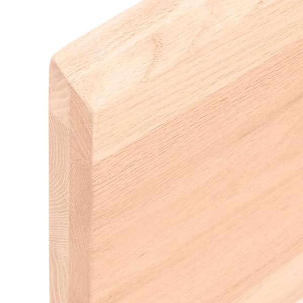 vidaXL Benkeplate til bad 60x30x(2-4) cm ubehandlet heltre