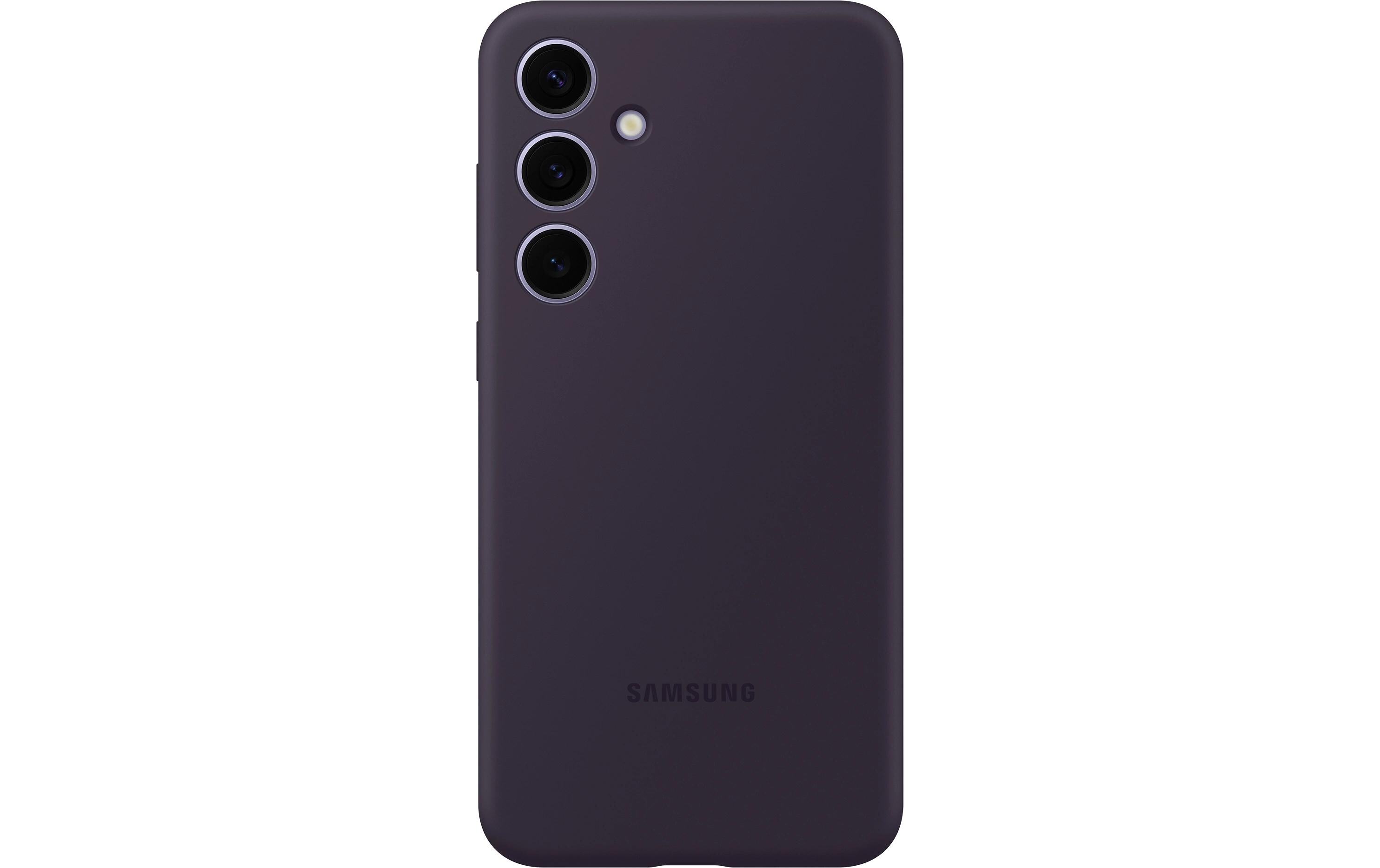 Back Cover Silicone Galaxy S24+ DunkelviolettSchutzhülle für das Samsung Galaxy S24+