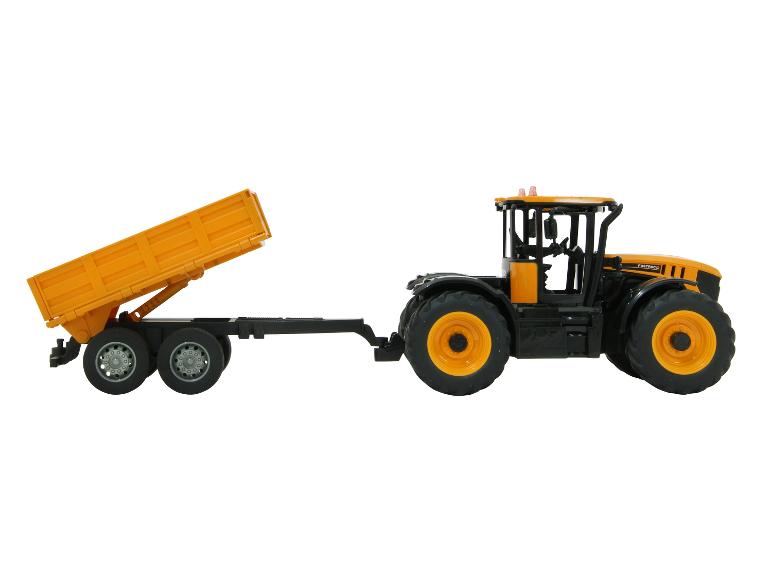 Tractor met kiepwagen
