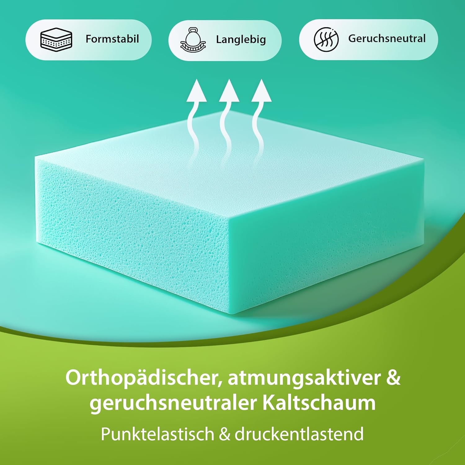 SHOGAZI® Faltmatratze 90x200 – Klappmatratze aus orthopädischem Kaltschaum | Gästematratze klappbar | Atmungsaktiver Baumwollbezug | Made in Germany