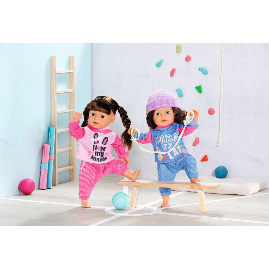 Zapf BABY born® Sister Style & Play brunette 43 cm