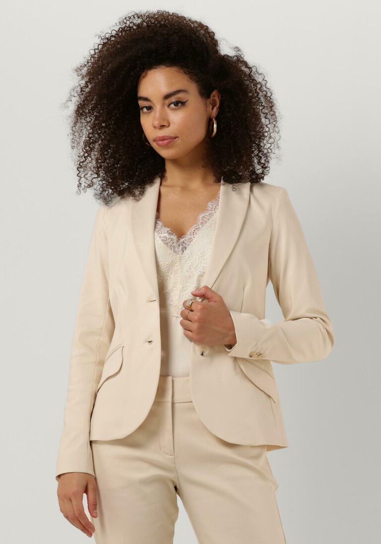SUMMUM gebroken wit summum blazer blazer classic stretch (1s100)